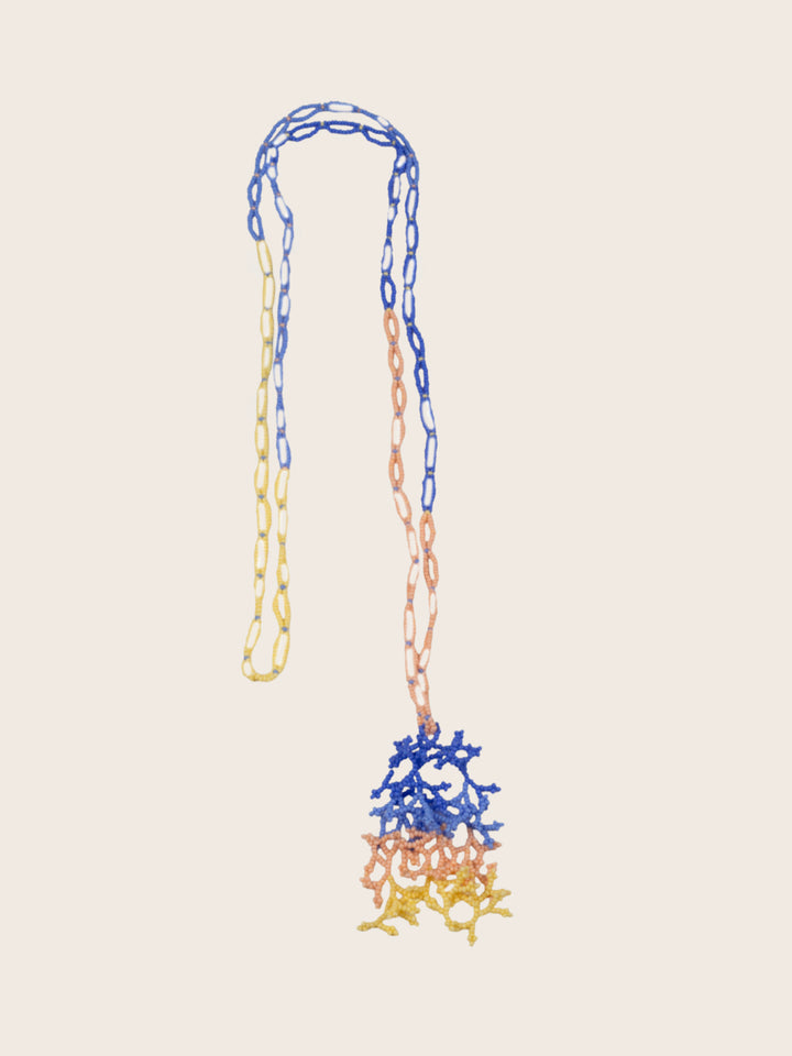 COLLAR CORAL TRICOLOR AZULON