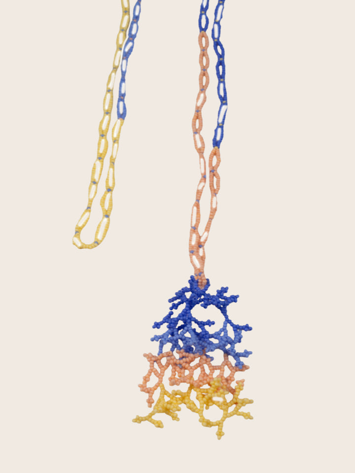 COLLAR CORAL TRICOLOR AZULON