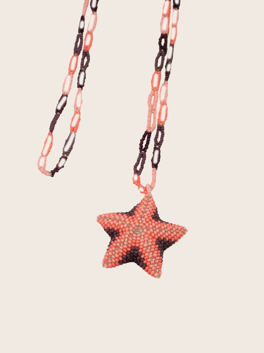 COLLAR ESTRELLA DE MAR ROSA