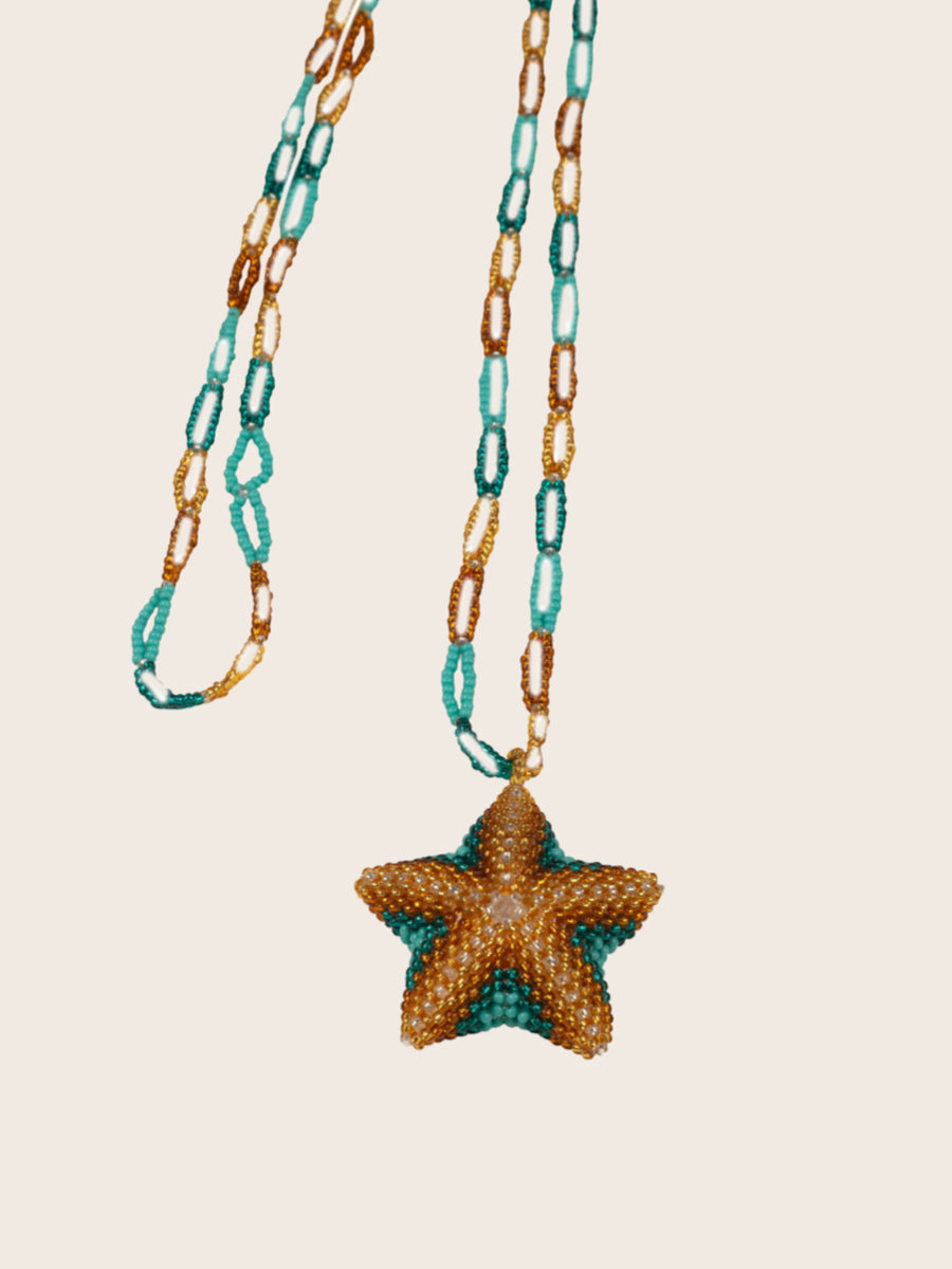 COLLAR ESTRELLA DE MAR TURQUESA