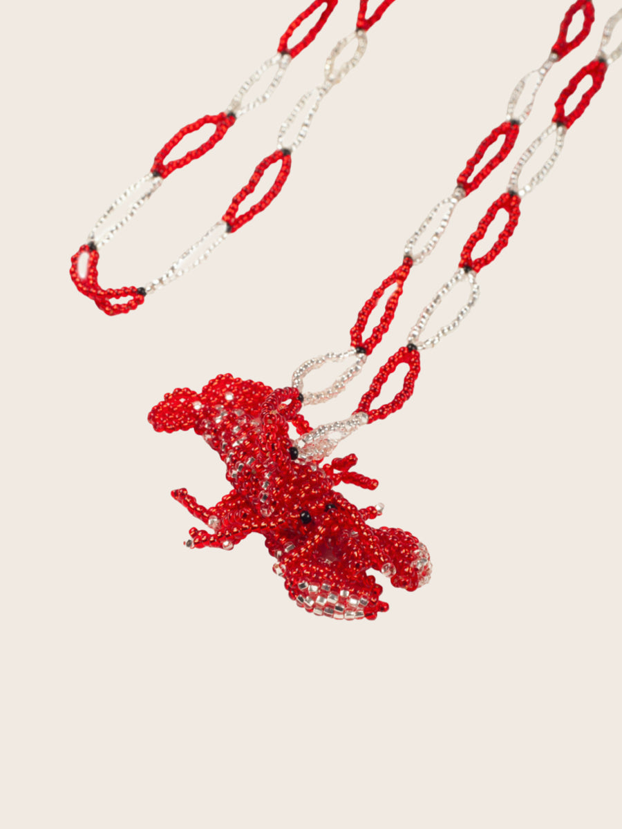 COLLAR LANGOSTA ROJA