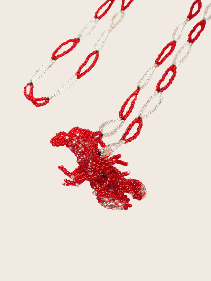 COLLAR LANGOSTA ROJA