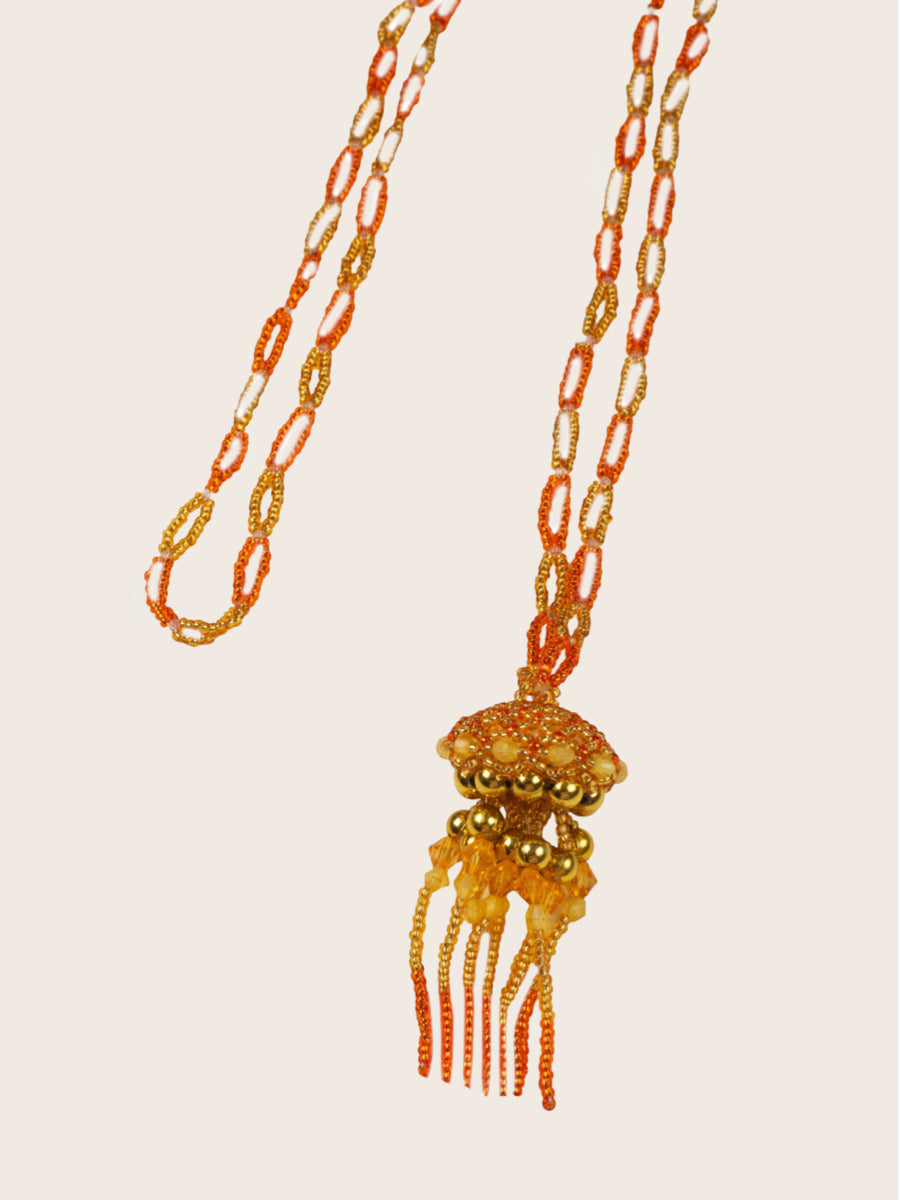 COLLAR MEDUSA AMARILLA